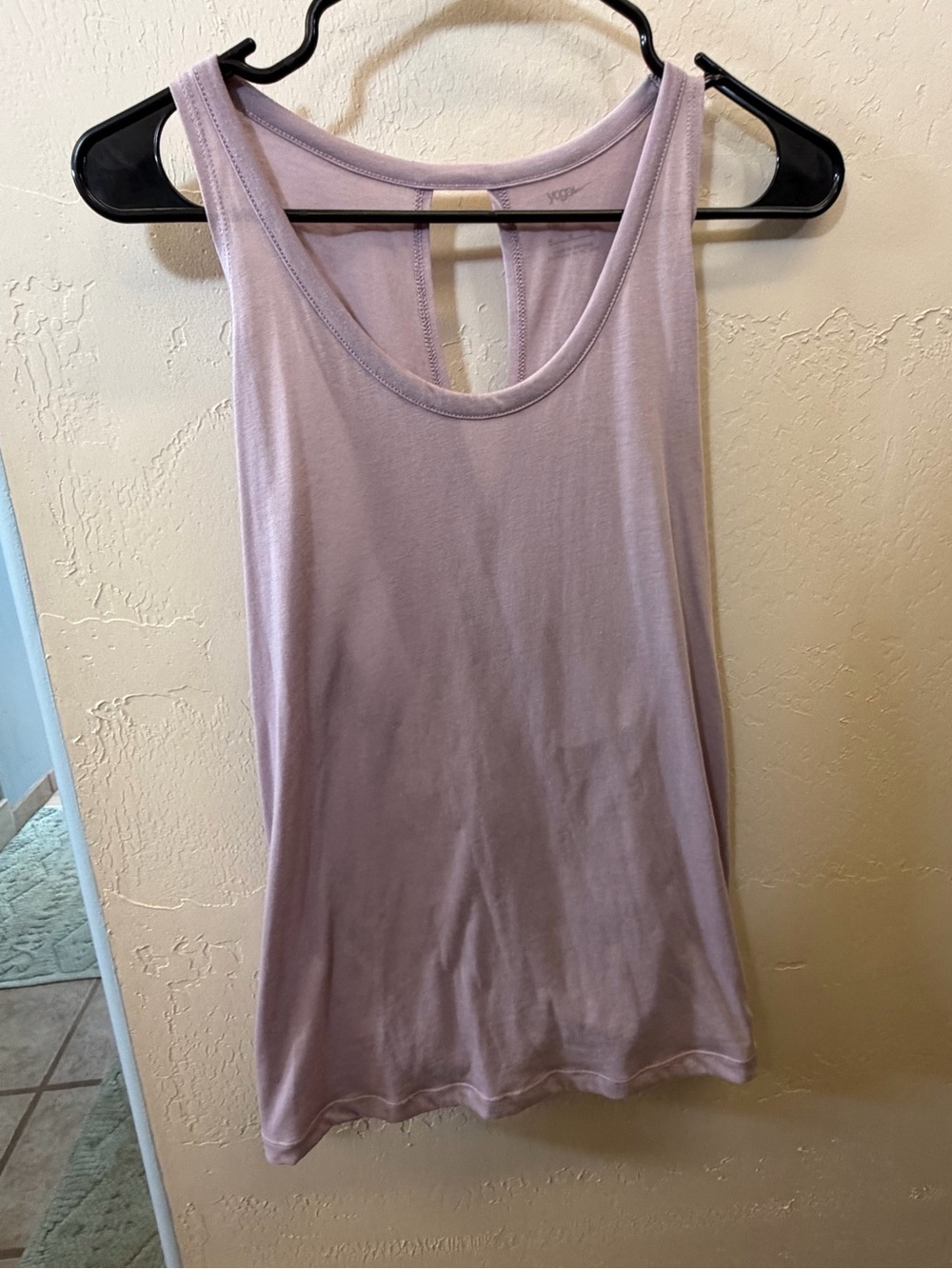 Nike Yoga Lavender Open Back Tie Hem Tank Top Size Medium